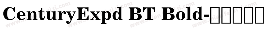 CenturyExpd BT Bold字体转换